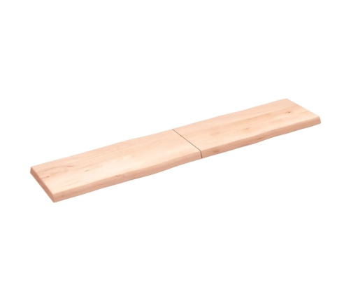 Tablero de mesa madera maciza borde natural 200x40x(2-6) cm