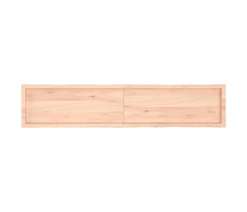 Tablero de mesa madera maciza borde natural 200x40x(2-6) cm