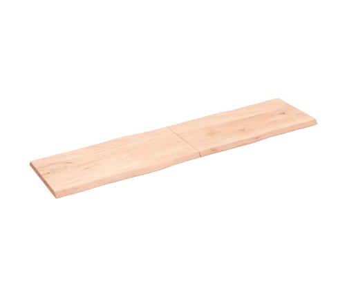 Tablero de mesa madera maciza borde natural 200x50x(2-4) cm