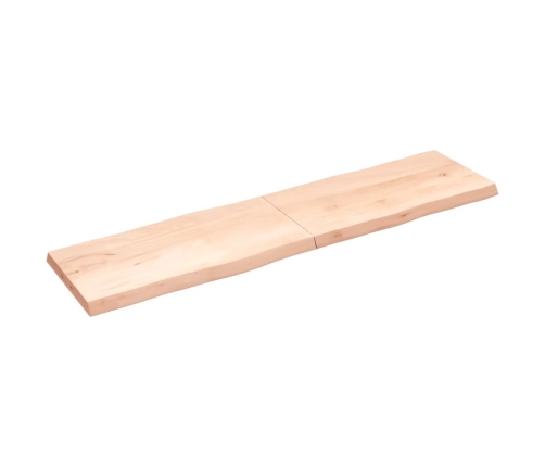 Tablero de mesa madera maciza borde natural 200x50x(2-6) cm