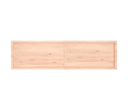 Tablero de mesa madera maciza borde natural 200x50x(2-6) cm