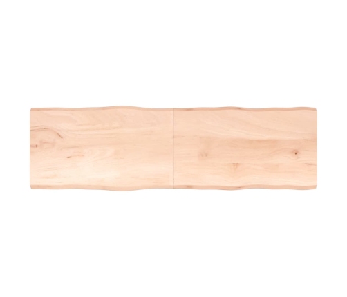 Tablero de mesa madera maciza borde natural 200x60x(2-4) cm