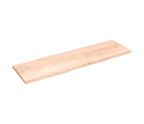 Tablero de mesa madera maciza borde natural 200x60x(2-4) cm