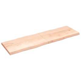 Tablero de mesa madera maciza borde natural 200x60x(2-6) cm