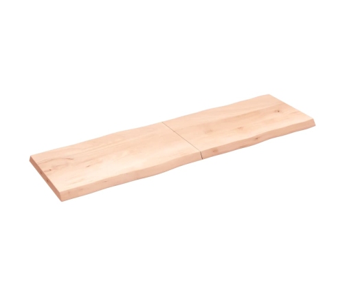 Tablero de mesa madera maciza borde natural 200x60x(2-6) cm