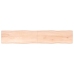 Tablero de mesa madera maciza borde natural 220x40x(2-4) cm