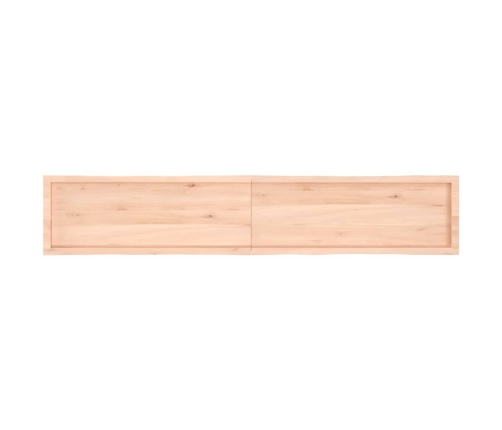 Tablero de mesa madera maciza borde natural 220x40x(2-4) cm