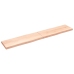 Tablero de mesa madera maciza borde natural 220x40x(2-6) cm