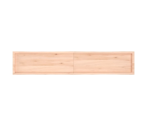 Tablero de mesa madera maciza borde natural 220x40x(2-6) cm