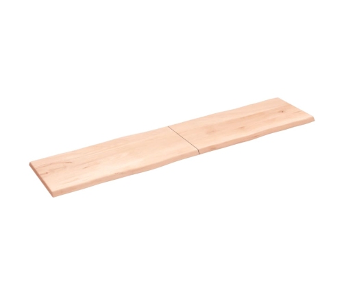 Tablero de mesa madera maciza borde natural 220x50x(2-4) cm