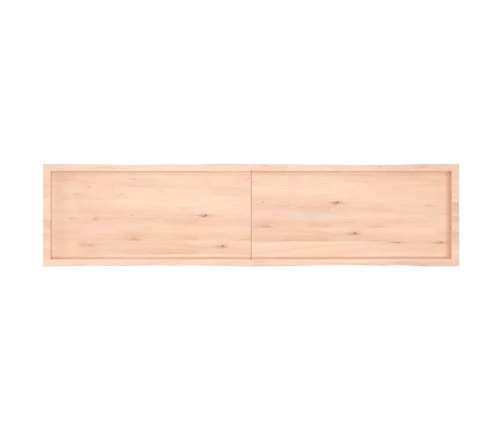 Tablero de mesa madera maciza borde natural 220x50x(2-4) cm