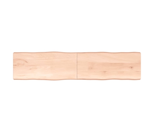 Tablero de mesa madera maciza borde natural 220x50x(2-6) cm