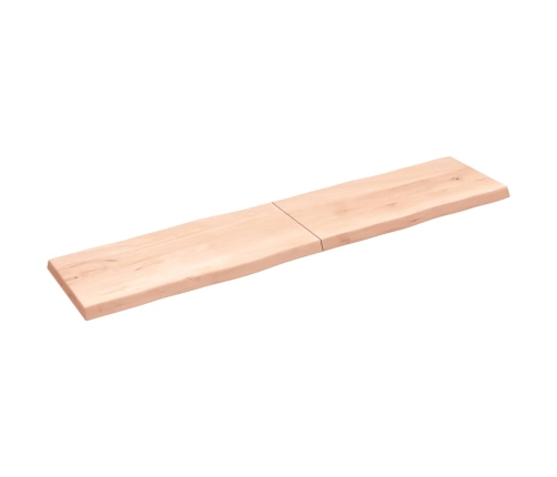 Tablero de mesa madera maciza borde natural 220x50x(2-6) cm