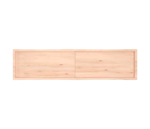 Tablero de mesa madera maciza borde natural 220x50x(2-6) cm