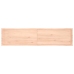 Tablero de mesa madera maciza borde natural 220x50x(2-6) cm