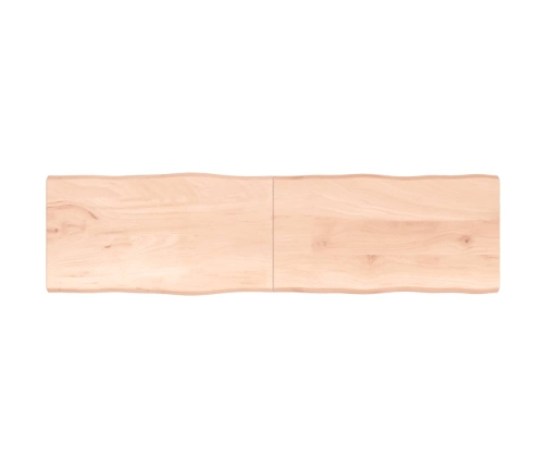 Tablero de mesa madera maciza borde natural 220x60x(2-4) cm