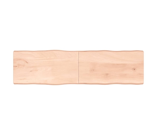 Tablero de mesa madera maciza borde natural 220x60x(2-6) cm