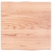 Tablero mesa madera tratada borde natural marrón 40x40x(2-4) cm