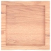 Tablero mesa madera tratada borde natural marrón 40x40x(2-4) cm