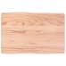 Tablero mesa madera tratada borde natural marrón 60x40x(2-4) cm