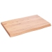 Tablero mesa madera tratada borde natural marrón 60x40x(2-4) cm