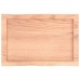 Tablero mesa madera tratada borde natural marrón 60x40x(2-4) cm