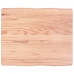 Tablero mesa madera tratada borde natural marrón 60x50x(2-6) cm