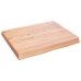 Tablero mesa madera tratada borde natural marrón 60x50x(2-6) cm