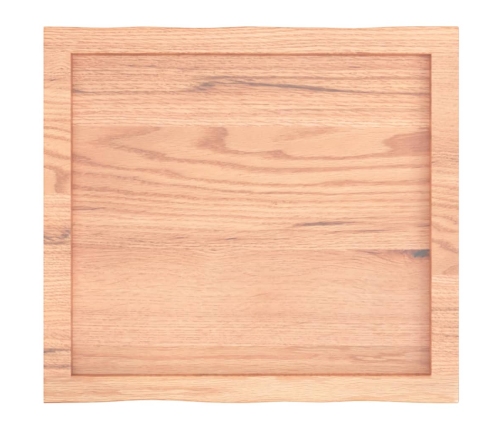 Tablero mesa madera tratada borde natural marrón 60x50x(2-6) cm