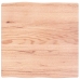 Tablero mesa madera tratada borde natural marrón 60x60x(2-4) cm