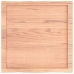 Tablero mesa madera tratada borde natural marrón 60x60x(2-4) cm