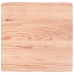 Tablero mesa madera tratada borde natural marrón 60x60x(2-6) cm