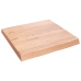 Tablero mesa madera tratada borde natural marrón 60x60x(2-6) cm