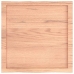 Tablero mesa madera tratada borde natural marrón 60x60x(2-6) cm