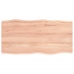 Tablero mesa madera tratada roble borde natural 80x40x2 cm