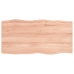 Tablero mesa madera tratada borde natural marrón 80x40x(2-4) cm