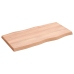 Tablero mesa madera tratada borde natural marrón 80x40x(2-4) cm