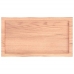 Tablero mesa madera tratada borde natural marrón 80x40x(2-4) cm