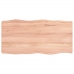 Tablero mesa madera tratada borde natural marrón 80x40x(2-6) cm