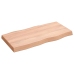 Tablero mesa madera tratada borde natural marrón 80x40x(2-6) cm