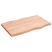 Tablero mesa madera tratada borde natural marrón 80x50x(2-4) cm