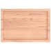 Tablero mesa madera tratada borde natural marrón 80x50x(2-4) cm