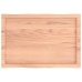 Tablero mesa madera tratada borde natural marrón 80x50x(2-6) cm