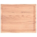 Tablero mesa madera tratada borde natural marrón 80x60x(2-4) cm