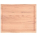 Tablero mesa madera tratada borde natural marrón 80x60x(2-6) cm