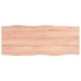 Tablero mesa madera tratada borde natural marrón 100x40x(2-4)cm