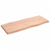 Tablero mesa madera tratada borde natural marrón 100x40x(2-4)cm