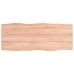 Tablero mesa madera tratada borde natural marrón 100x40x(2-6)cm