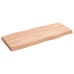 Tablero mesa madera tratada borde natural marrón 100x40x(2-6)cm