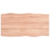 Tablero mesa madera tratada borde natural marrón 100x50x(2-4)cm